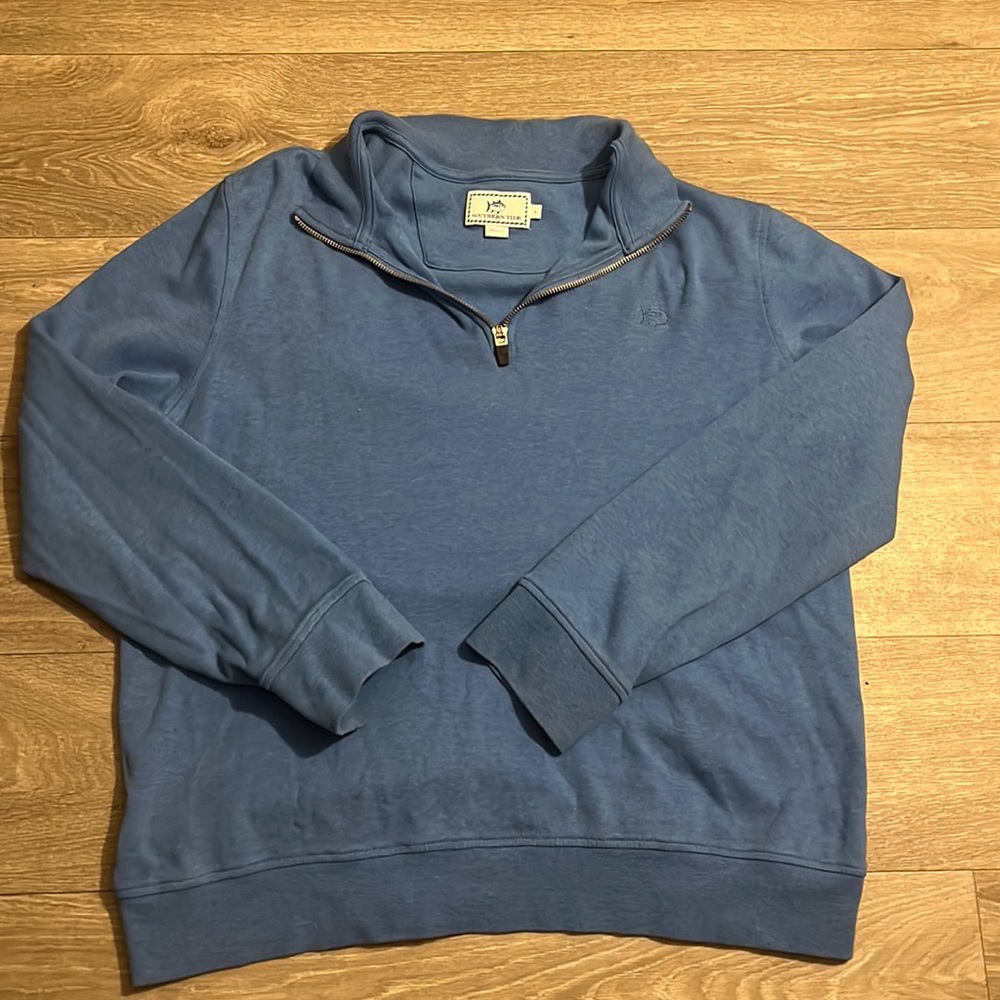 Mens Southern Tide zip pullover.